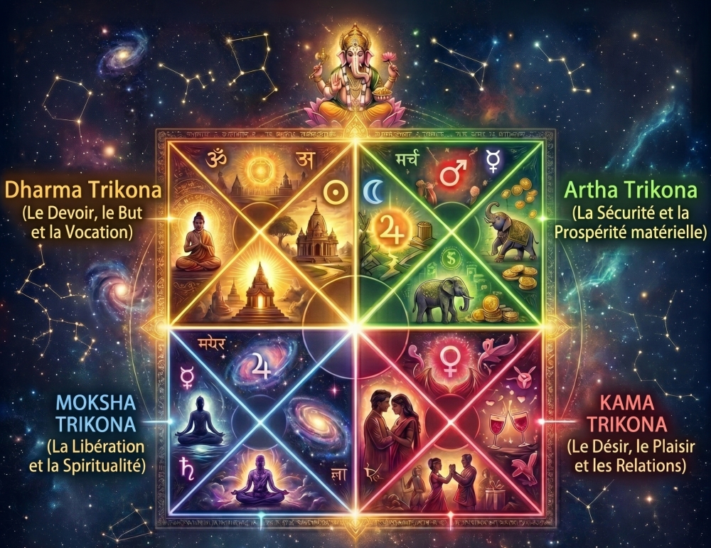 Les 4 buts de la vie en Jyotish